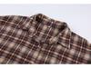 2024 European Retro Plaid Long Women's Shirt