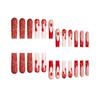 24PCS Halloween Fake Nails with Flash Glitter Resin Material Zero Pressure On Nail Bed for Stage Performance Wear