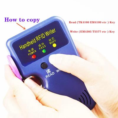 RFID Copier Duplicator Reader TM1990B ibutton DS-1990A I-Button handheld 125KHz EM4305 T5577 EM4100 TM card Dev