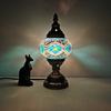 Lampada da Tavolo a Mosaico Turca Vintage Art Déco Fatta a Mano Lamparas De Mesa Vetro a Mosaico Romantica Luce da Letto Lamparas Con Mosaicos