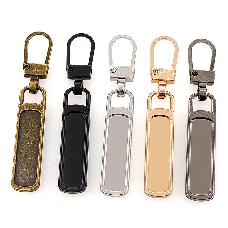 5 Pcs Detachable Metal Zipper Pullers For Zipper Sliders Head Zippers Repair Sewing Notions