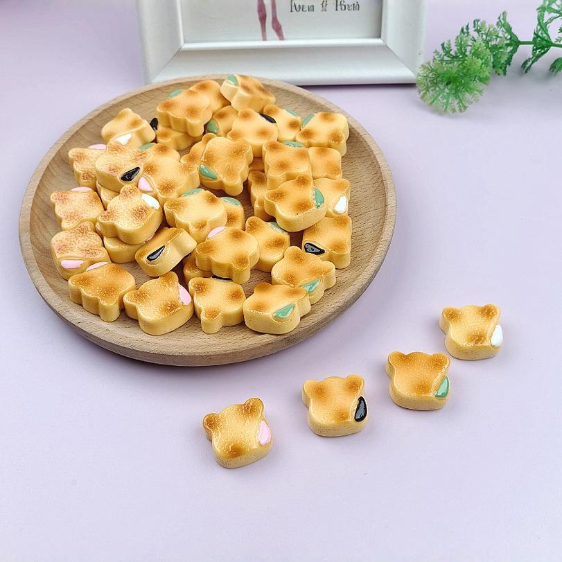 DIY Miniature Bear Head Cookie Toys, Resin Ornaments, Four-Color Crocs and Hair Clip Accessories