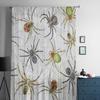 Spiders On Web Tulle Sheer Window Curtains For Living Room The Bedroom Modern Chiffon Voile Organza Curtains Decor Drapes
