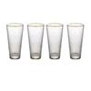 340ml 4pcs Set Lemon Tea Cup Party Bar Beer Glass Creative Golden Edged Cocktail Glass Transparent Drinkware Juice Tea Milk Mugs