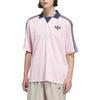 adidas Originals Logo Kleurblok Streep Losse Pasvorm Korte Mouw T-shirt Heren Tops Roze JX8982