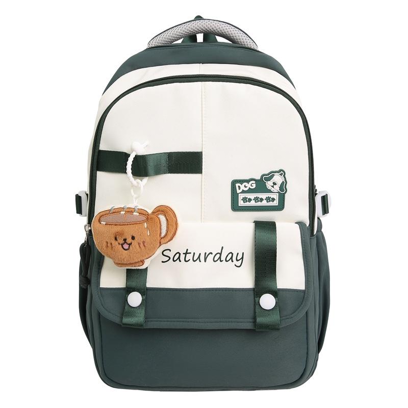 

Рюкзак для отдыха и путешествий Рюкзак для путешествий Новый корейский стиль Модный Большая вместимость Школьный рюкзак для учеников средней и старшей школы Without pendant