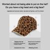 Retro Distressed Leopard Print Baseball Hat Adjustable Sun Hat Trendy Cool Baseball Caps  Women
