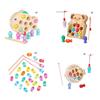 Magnetisches Angelspielzeug für Kinder Holz-Puzzle-Brettspielspielzeug Lernspielzeug Eltern-Kind-Handgeschicklichkeits-Aktivitätsspielzeug