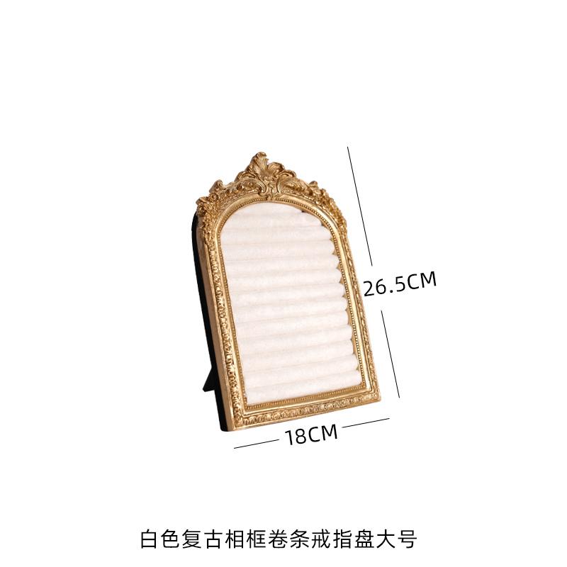 Vintage Jewelry Storage Shelf Velvet Earring Ring Shelves Jewelry Frame Display Shelves Home Decoration Display Cabinet