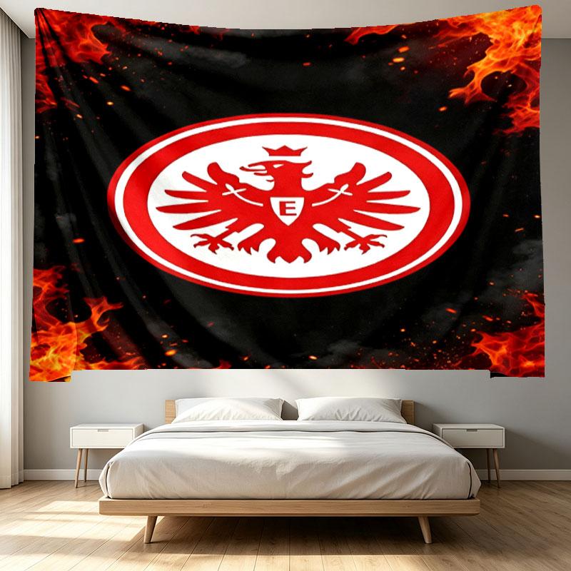 Eintracht Frankfurt Print Tapestry - Portable Wall Decor Cloth, for Home, Dorm, Travel, Bedroom, Living Room - Ideal Birthday Housewarming Gift