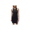 Jordan Summer Slit Embroidered Tank Dress Women's Black