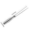 Stainless Steel Meat Cooking Fork 2-Fork Grill Skewers Kitchen Accessory Barbecue Tool  Kitchen