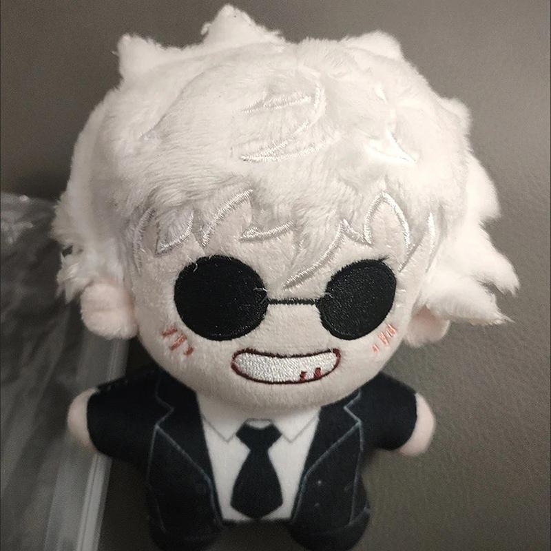 10cm Anime Gojo Satoru Plush Doll Pendant Mini Soft Geto Suguru Stuffed Doll Keychain JJK Plusie Toy Fan Kids XMAS Birthday Gift