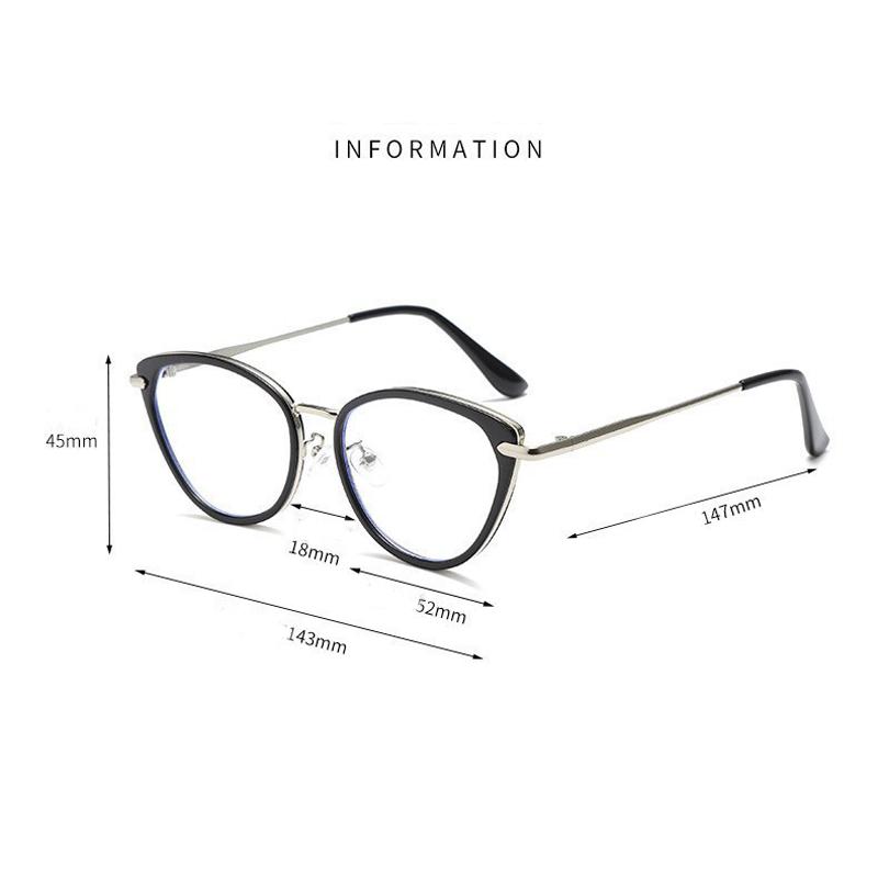 Retro Ultra Light Cat Eye Frame Photochromic Myopia Glasses High-end Color Changing Glasses Anti Blue Light Near Sight Glasses