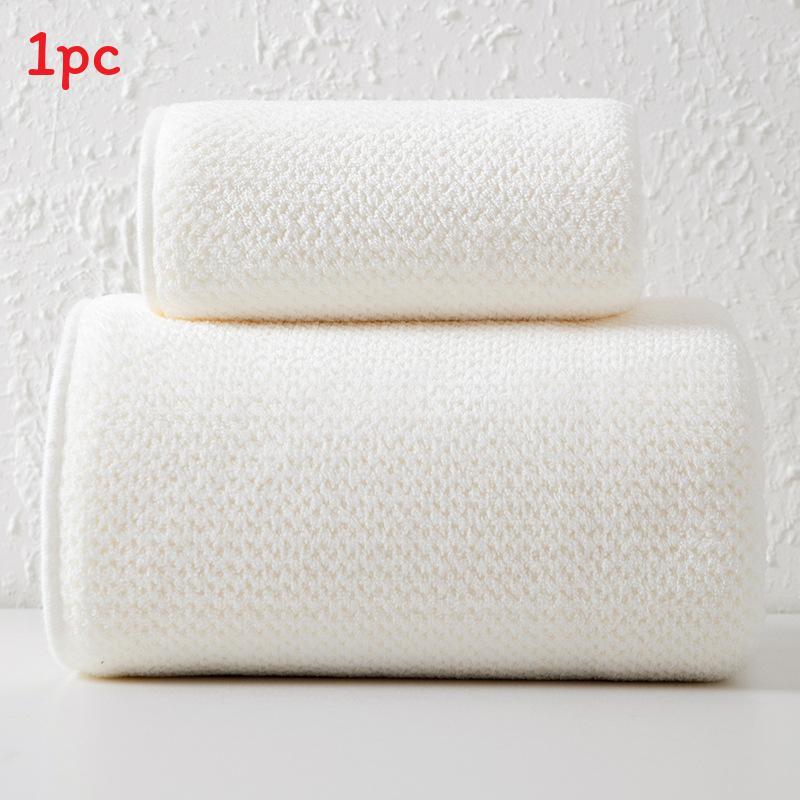 Home Spa Coral Fleece Bath Towel Set With Fast Drying Absorbent For Family Use