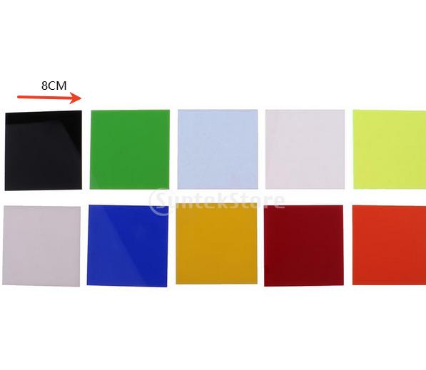 8x8 Pieces Acrylic Boards with Various Color Table Model DIY Materials Home Wall Decoration Supplies