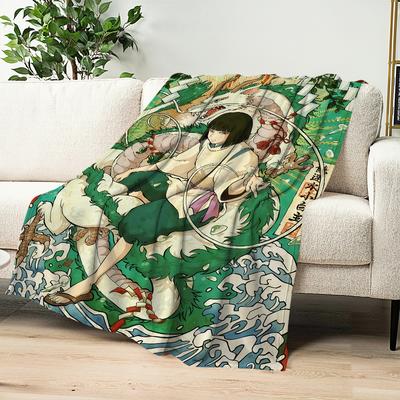 Flannel Warm Comfort Style  Romance Soft Plush Blanket Retro for Sofa Japanese Living Room Classic Office Bedroom Travel Gift