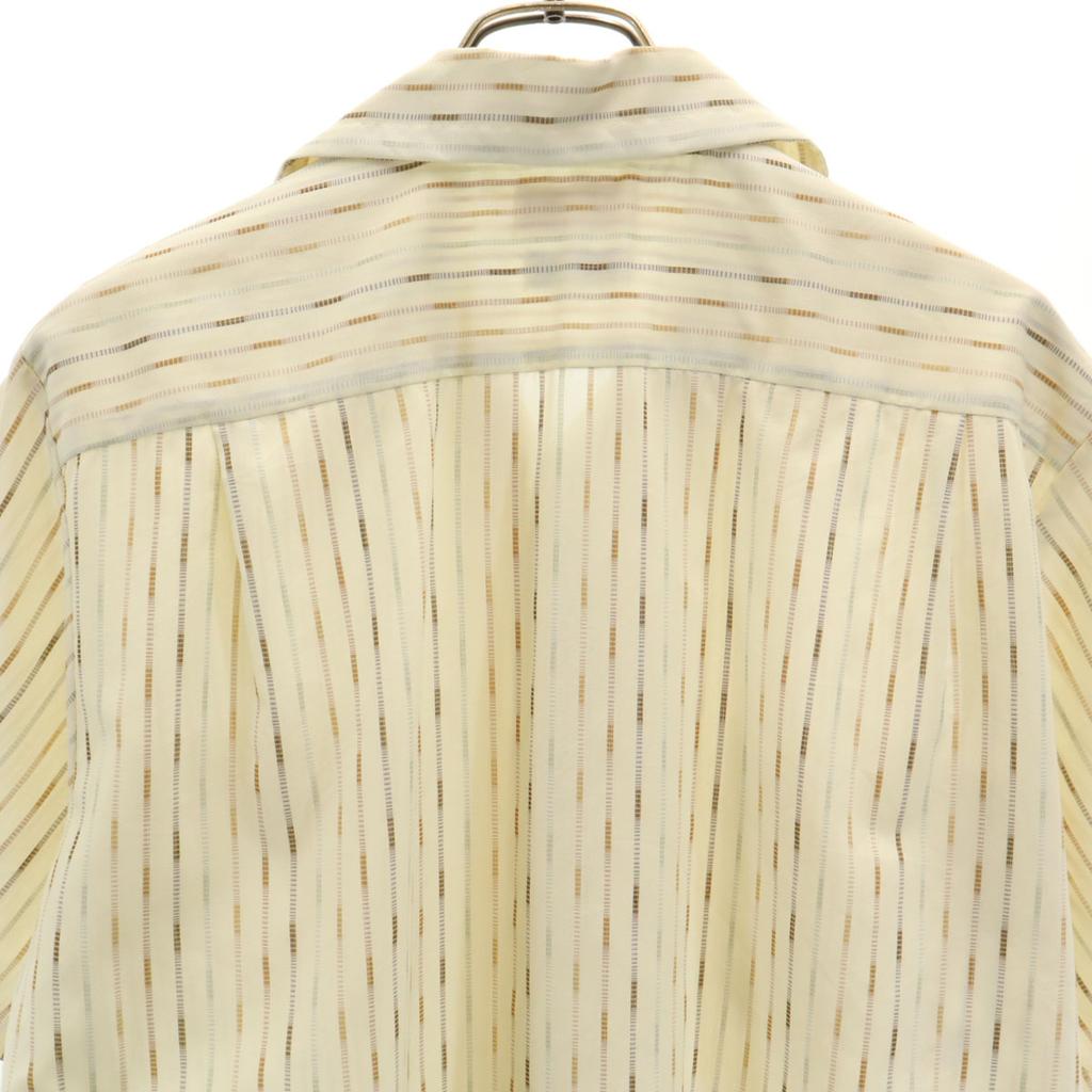 70s Vintage open collar Striped Pattern Short sleeve Open collar shirt M Men's Used