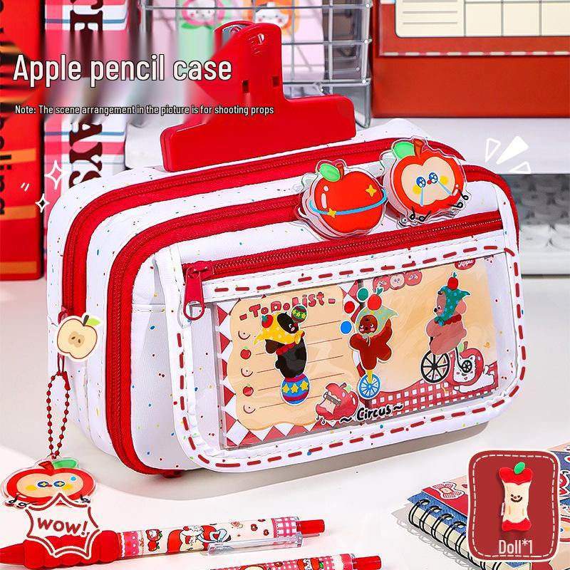2025 Christmas Souvenir Pencil Case: Large Capacity Stylish Stationery Set for Students