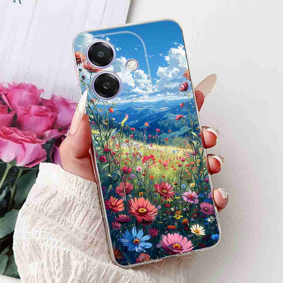 For Oppo A3 4G CPH2669 Funda Popular Painted Soft Silicone Phone Case For Oppo A3X A3 X 5G CPH2681 Back Cover Casing