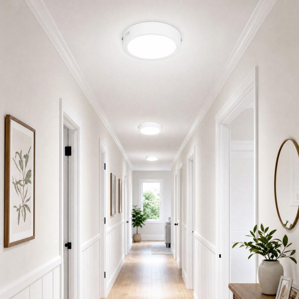 12W Panel Light 6500K White Light Ceiling Lamp Long Lifespan LED Ceiling Light Office