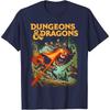 Dungeons  Dragons Strike The Beholder TShirt Classic RPG Game Printed Shirt Men Crewneck Cotton Short Sleeve Summer Streetwear