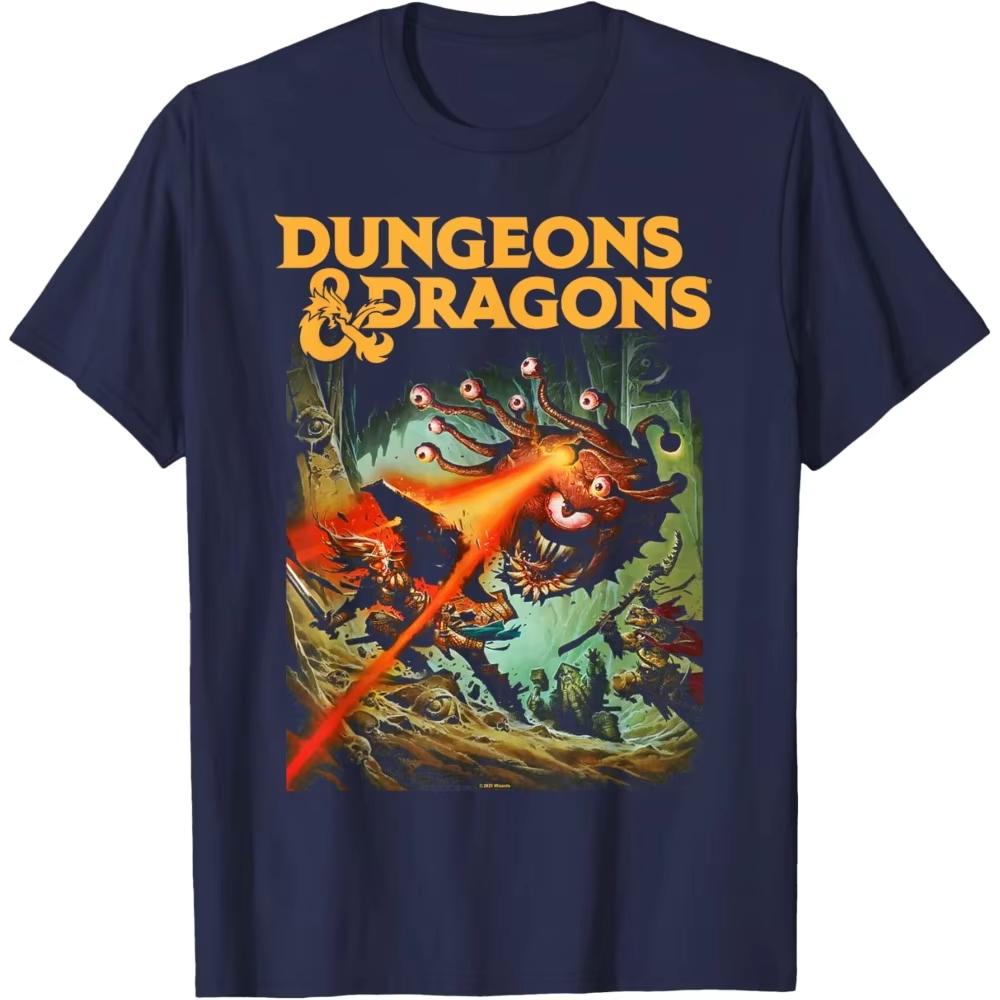 

Dungeons & Dragons Strike The Beholder Футболка Класична RPG Гра Друкована Сорочка Чоловіча З Круглим Коміром Бавовняна З Коротким Рукавом Літній Вуличний Стиль S