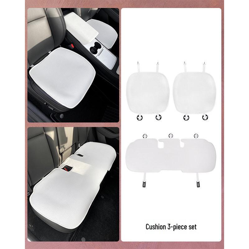 Tesla Model Y Refresh Seat Cushion Cover: Breathable, All-Season, Special Interior Modification.
