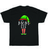 The Mom Elf Family Matching Group Christmas Gift Mommy Holiday T-Shirt Unisex