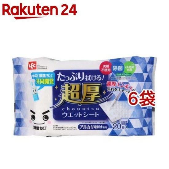 Mizu no Geki Ochi-kun Super Thick Wet Sheets SS-180 (20 6 bags set) Floor Wiper Cleaning Supplies Alkaline Electrolyzed Water