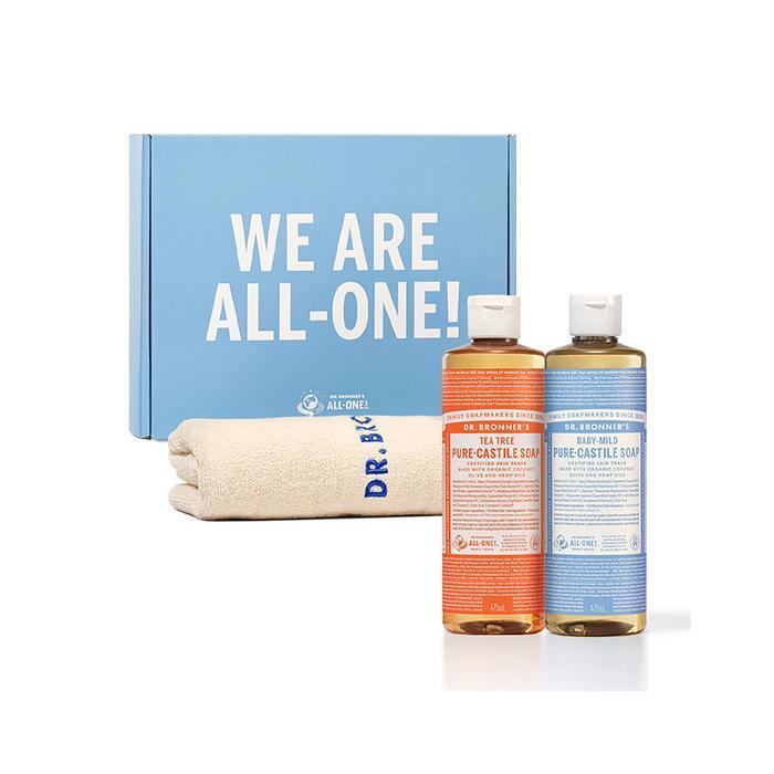 

Dr. Bronner s Castile Soap Set 950ml Towel Tea Tree Baby (28554115)