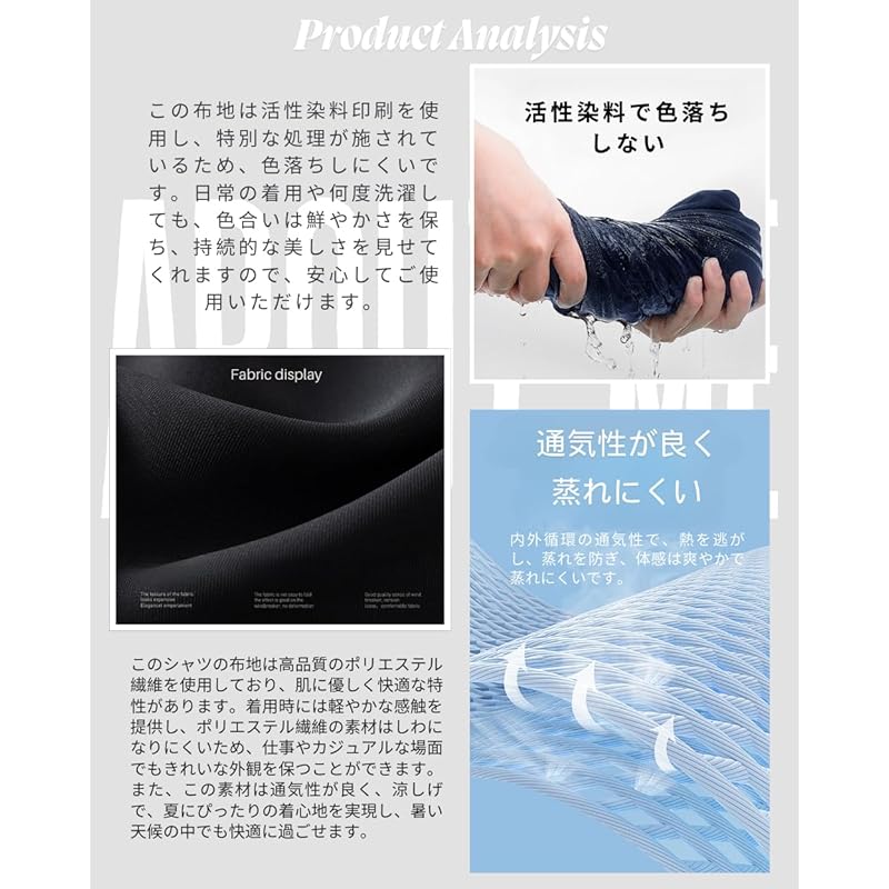 [foveitaa] Shirt 3/4 Sleeve Men's Summer Clothes Fashion Casual Big Size Button Down Business Commute Fashionable Design Comfortable Breathable Spring