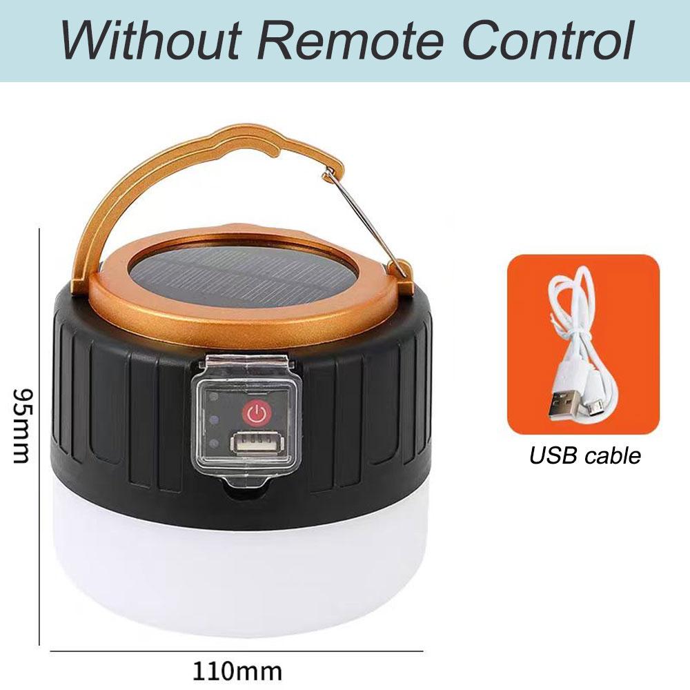 Outdoor Solar LED Camping Lights USB Reaching Tent Portable Lanterns Emergency Lights For Fishing Barbecue Camping Lighting