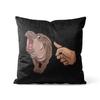 Gaslight Gatekeep Girlboss Moo Deng the Curious Hippo Throw Pillow Covers Cushion Cases Pillowcases for Sofa cm x cm