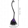 Halloween New Witch Broom Cosplay Costume Plastic Witch Magic Broomstick Prop for Party Dress Up Role Play Stage Performance