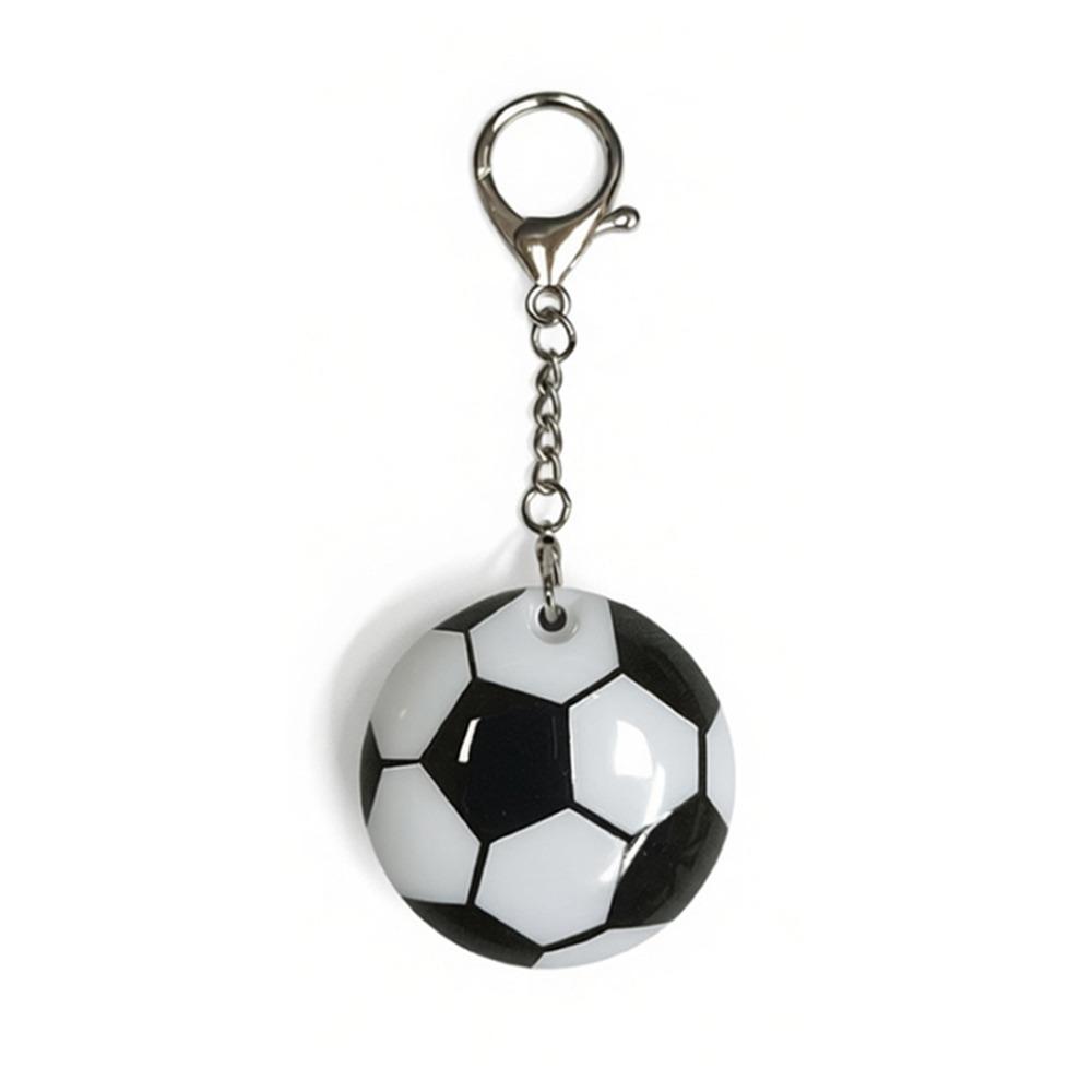 Soft Glow LED Football Keychain Touch-Activated Light Backpack Light Pendant  Goodie Bag чёрный