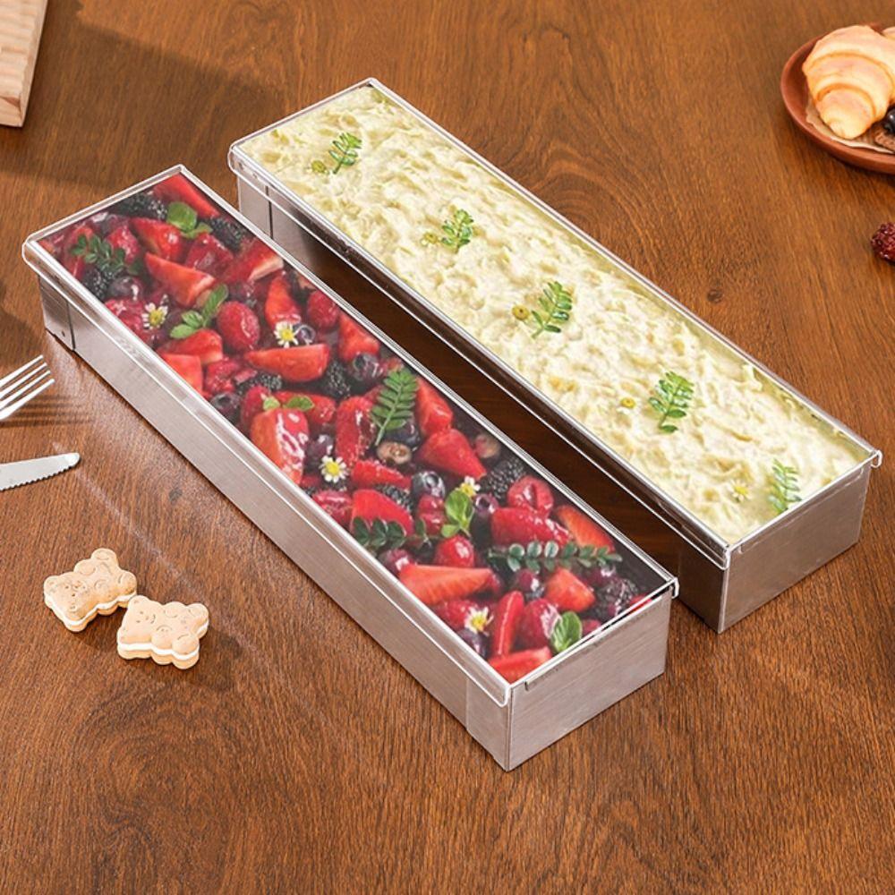 Ορθογώνια Φόρμα Ψωμιού Αποσπώμενος Σχεδιασμός Φόρμα Μους Πολυλειτουργική Φόρμα για Κέικ Τιραμισού Τσίζκεϊκ