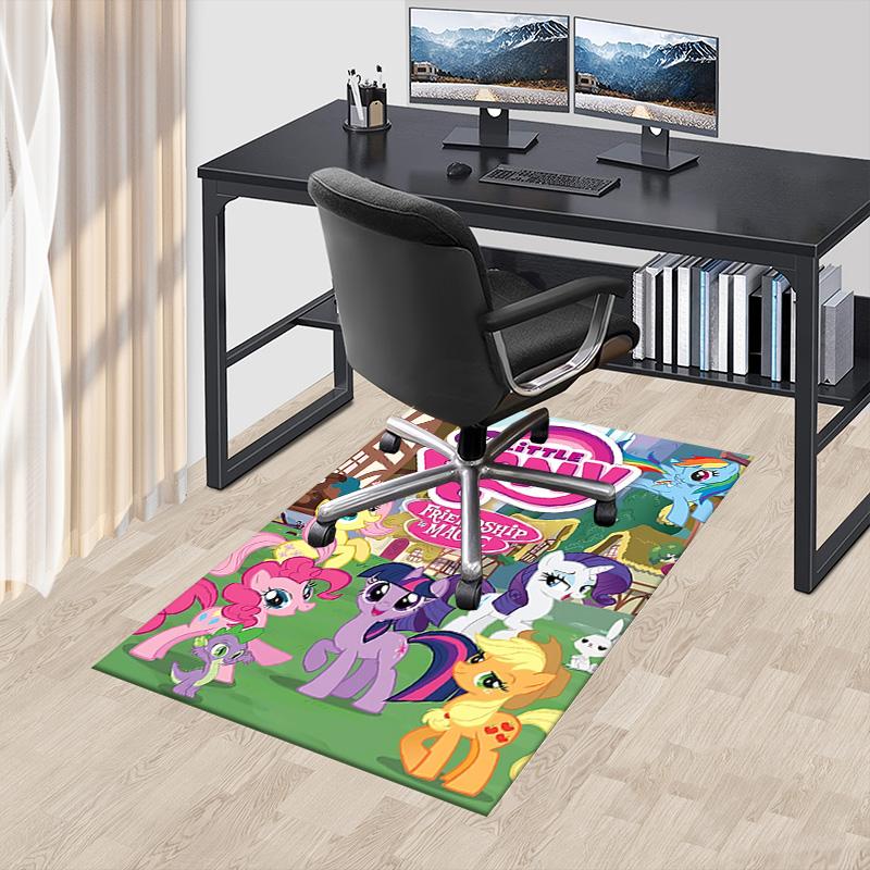 1pc Little Pony Friendship Carpet for Playroom Bedroom Living Room Sofa Home Decor,kids Game Area Rug Non-slip Floor Mat Y72992