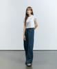 SLOW RECORD HOUSE Nylon Single-Pleat Pants_Teal