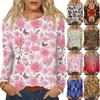 Long Sleeve Shirts For Women Cute Print Graphic Tees Blouses Casual Plus Size Basic Tops Pullover