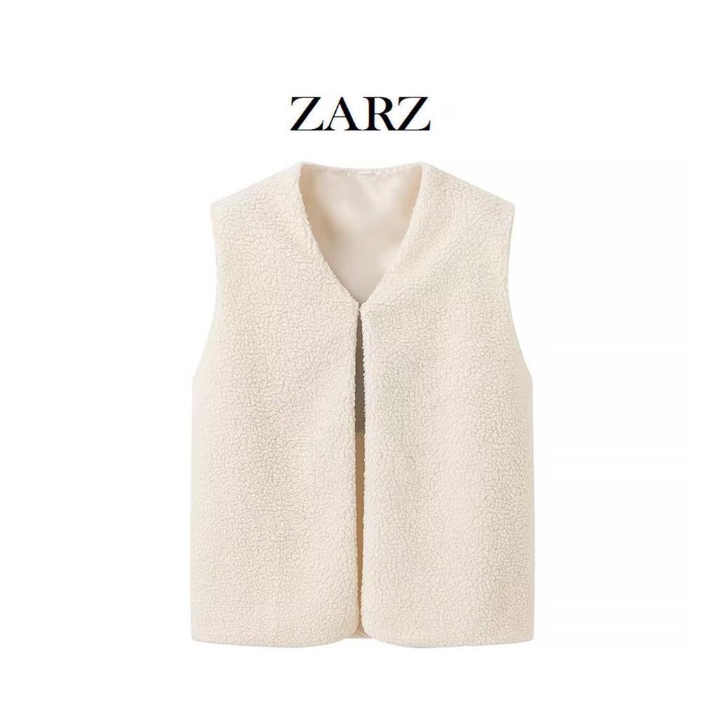 ZARZ DIY Women's Classic Fashion Lambswool Embroidery Vest
