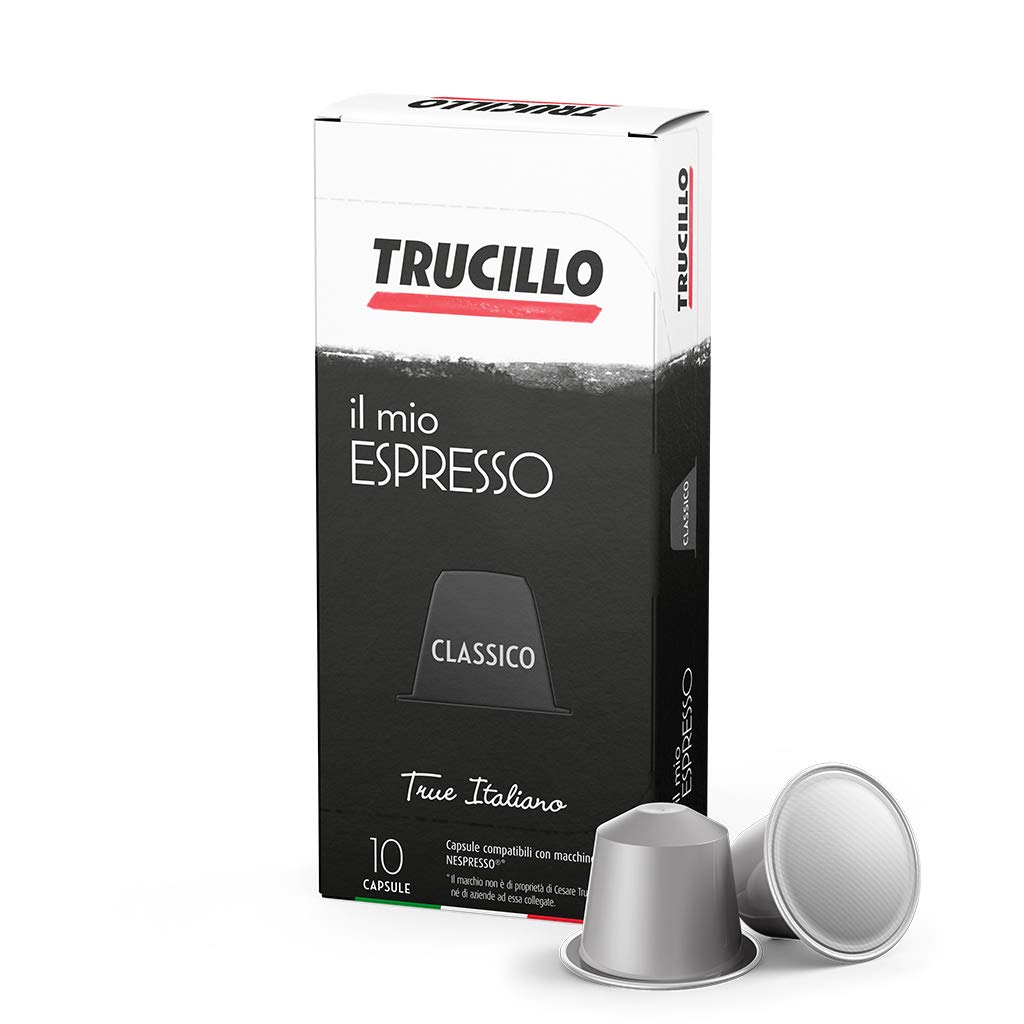 TRUCILLO Il Mio Espresso Classico - 10 Coffee Capsules (55g) | Medium Roast Italian Espresso | Nespresso® Original Line Compatible | Rich & Balance