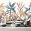 Modern Photo Mural Leaf Tropical Rainforest Wallpaper Plant Background For Living Room Bedroom Home Decoration