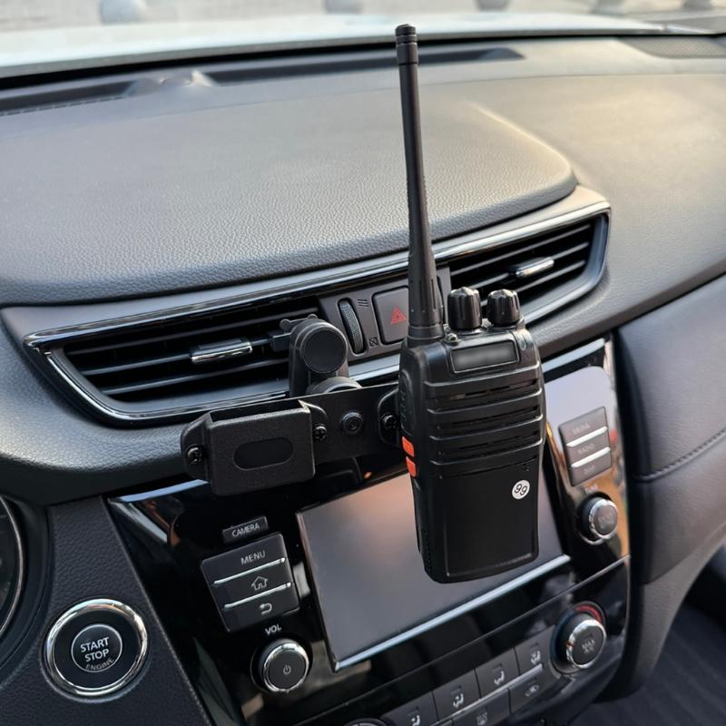 KFZ-Halterung für zwei Funkgeräte Universelle Fahrzeughalterung Halterständer Walkie-Talkies Autohalterung für Kommunikationsgeräte
