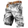Men's Independence Day Printed Multi Pocket Workwear Shorts