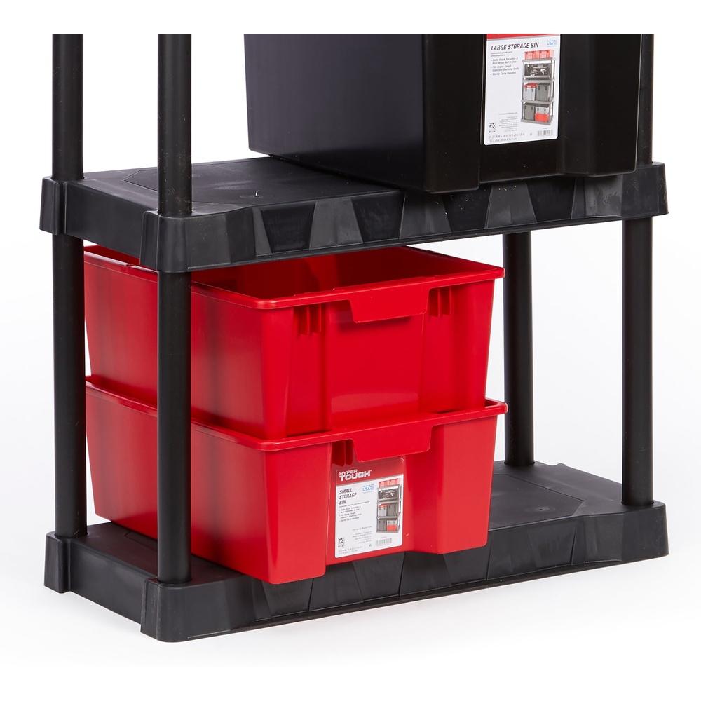 Durable Plastic Stacking Storage Bin 14.7 Gallon Nestable Organizer Garage Home Office Industrial Use Heavy Duty Containers