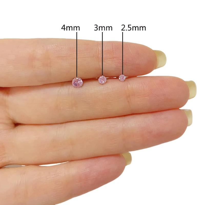 ASTM F136 Titanium PIERC Ear Lip Studs with circular CZ Top Labret Nose Stud Threaded Earrings Multi size Body Piercing Jewelry