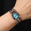 Kreatives Perlen Teufelsauge Mehrschichtiges Leder Verstellbares Armband Unisex Schmuck Accessoires Geschenke