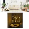 LED Tabletop Bonsai Tree Lamp USB Tree Lamp Christmas Bedroom Decoration Table Night Light White 24 Lights Sakura
