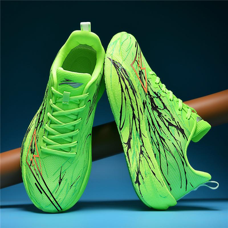 Autumn new carbon plate non-slip primary and secondary school sports shoes running racing shoes youth running shoes parent-child shoes